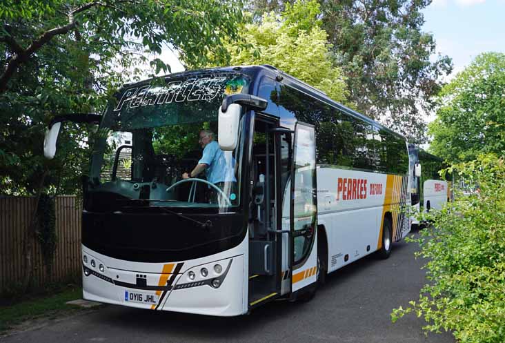 Pearces Volvo B8R Plaxton Panther OY16JHL